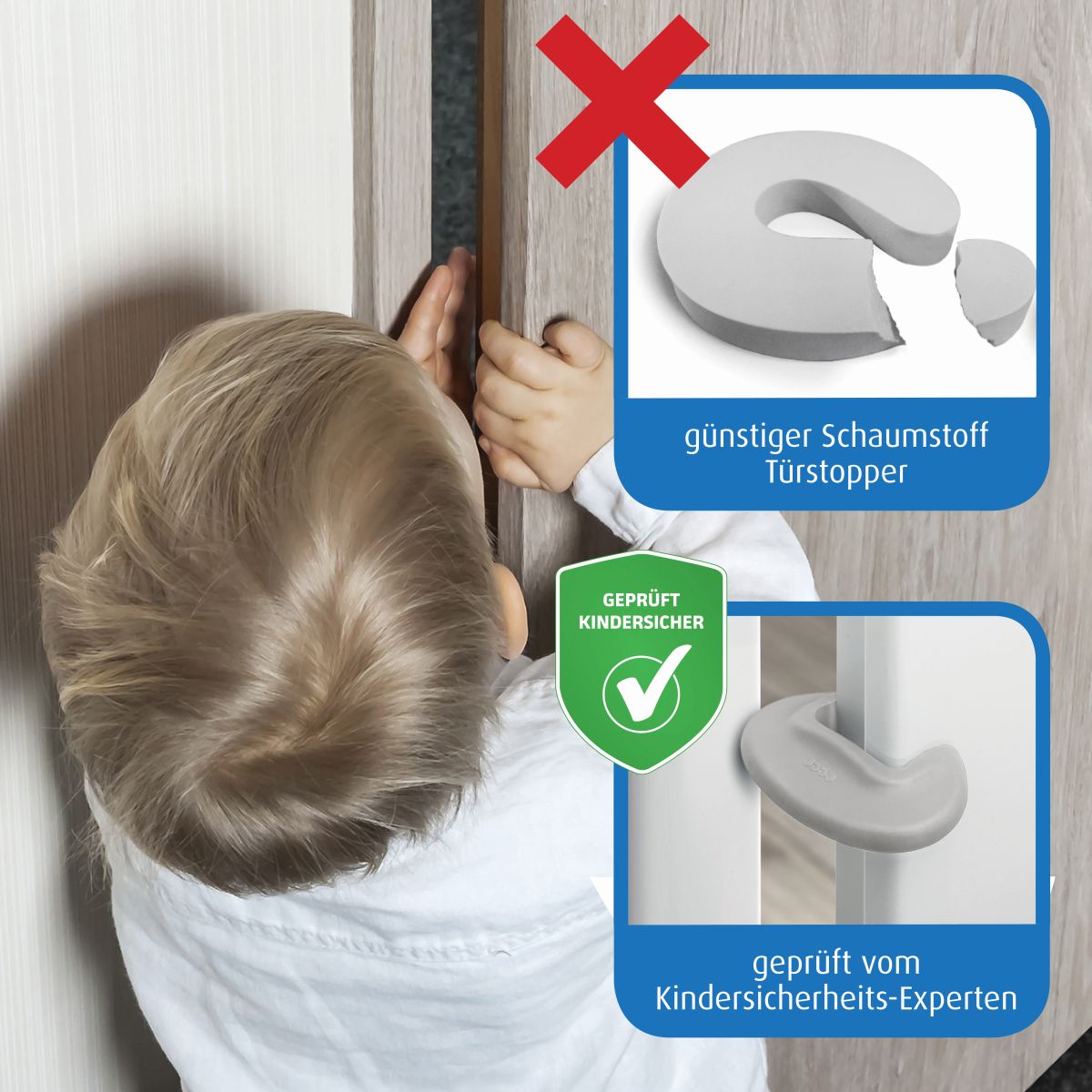 Türstopper, grau, 1 Stück