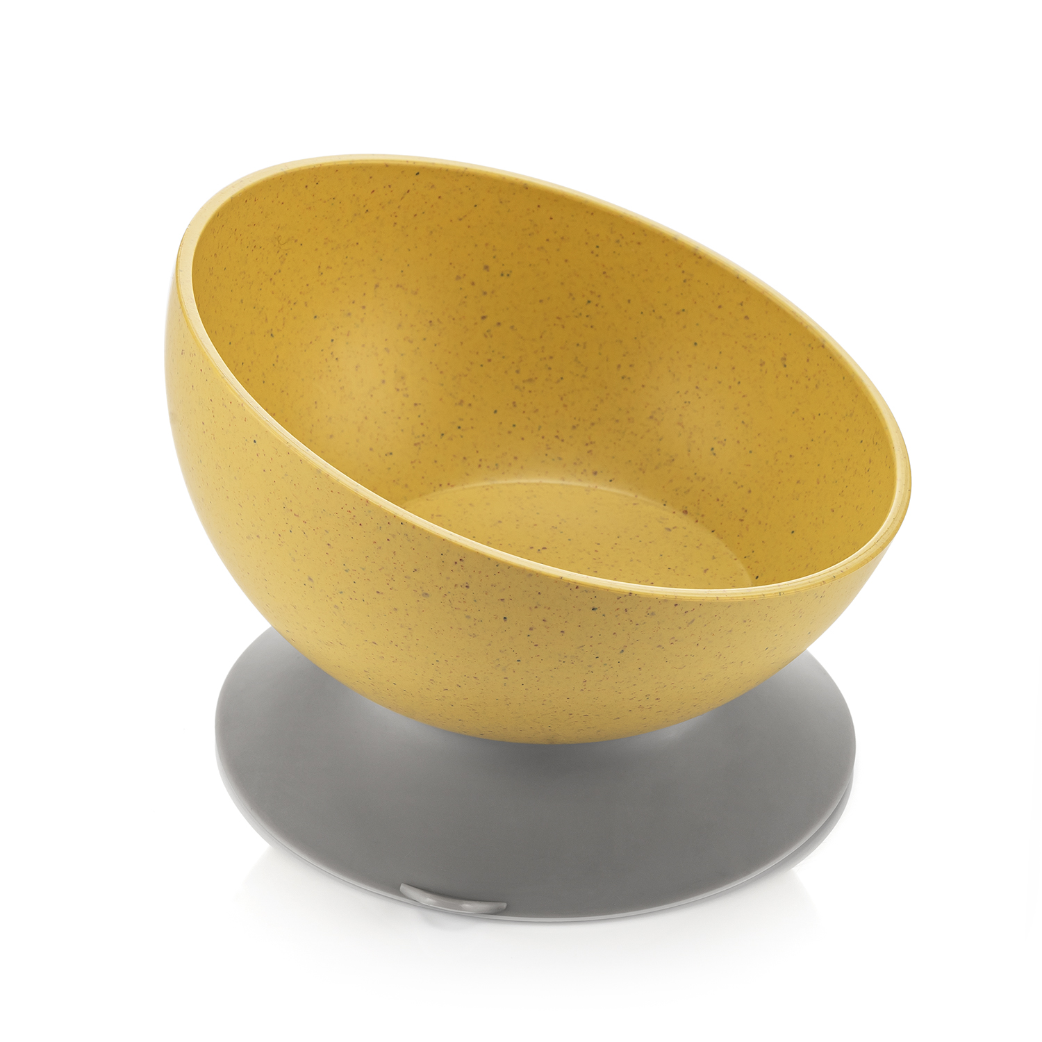 Growing Learning bowl with suction cup, yellow