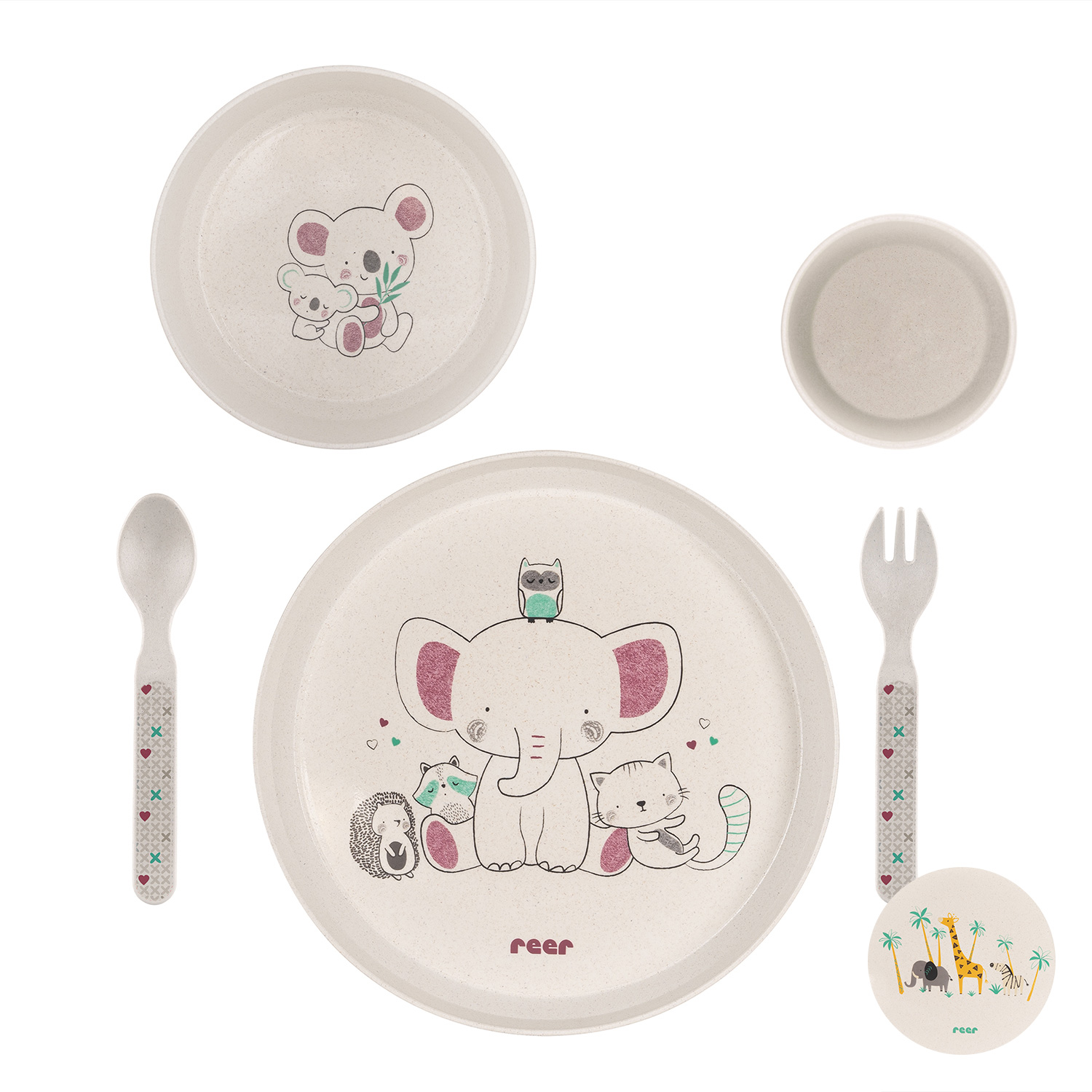 Growing Children’s dinnerware set, "LovelyFriends"