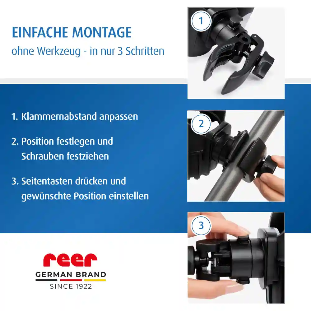 Montage in mehreren Bildern erklärt.