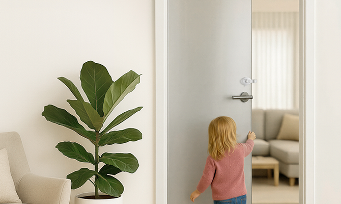 Suitable for all door leaf thicknesses