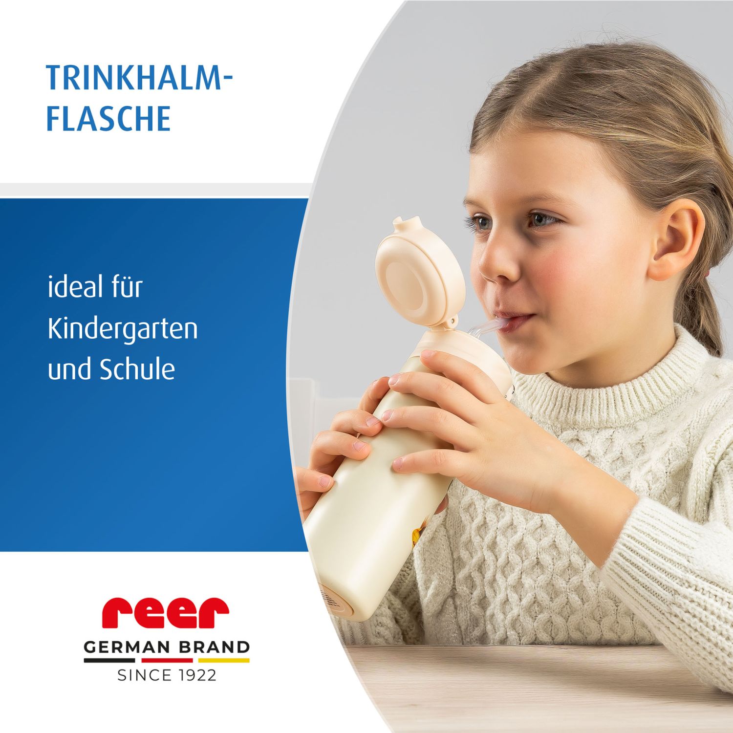 Kind trinkt aus Trinkflasche