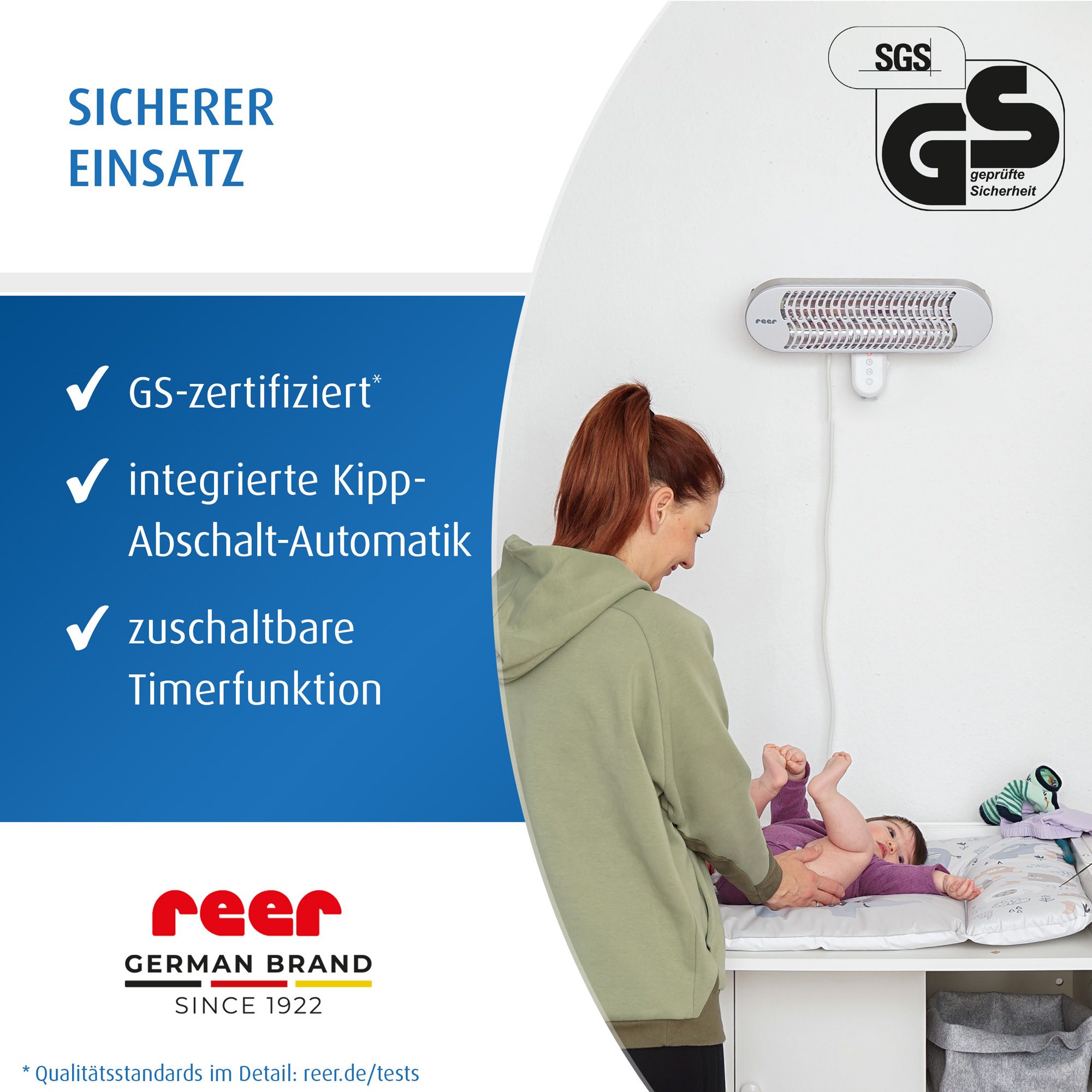 HeatCare+ Flex, 2in1 Stand- und Wandgerät