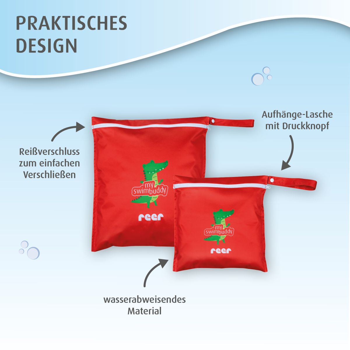 Wetbag mit praktischem Design