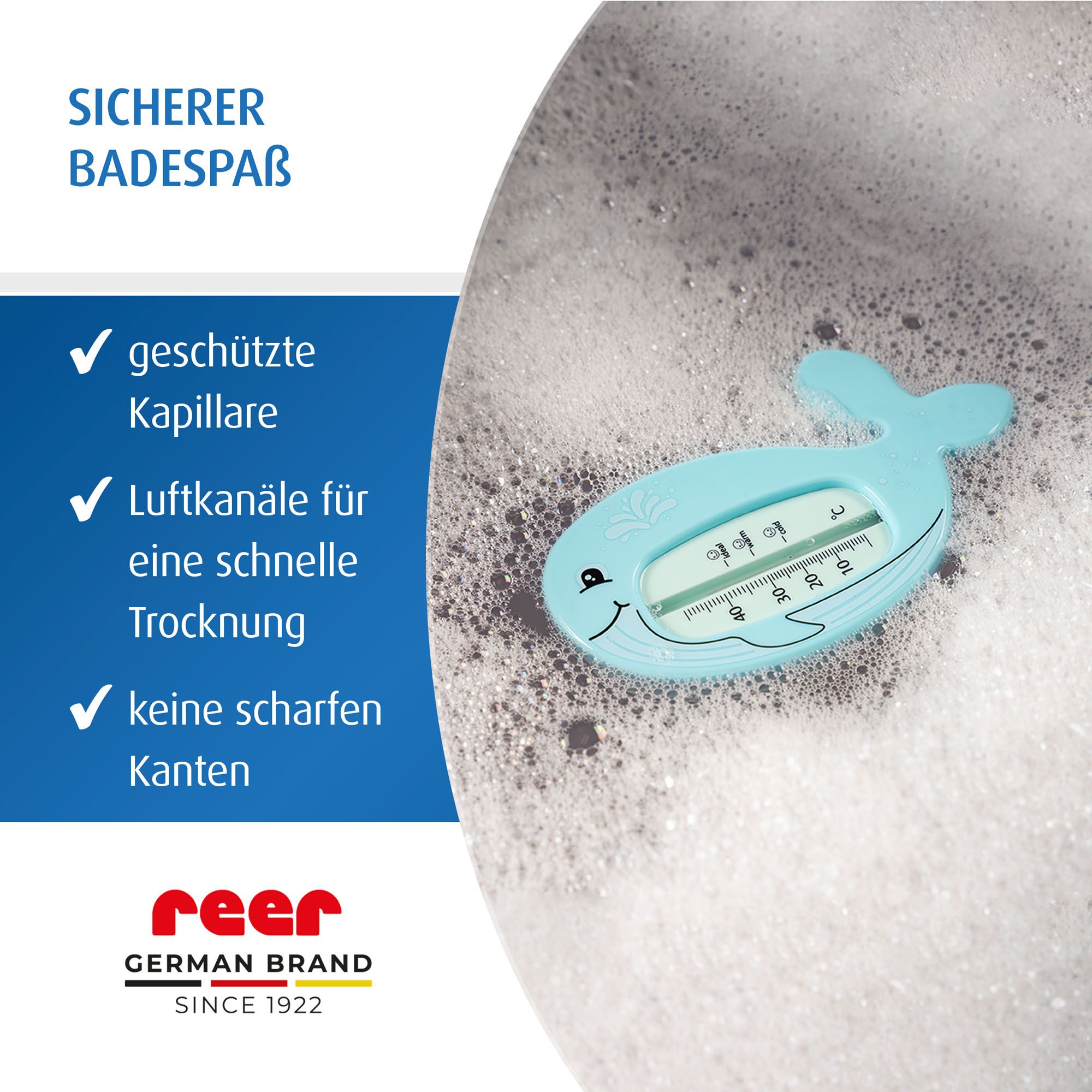 Sicherer Badespaß mit Wal Thermometer