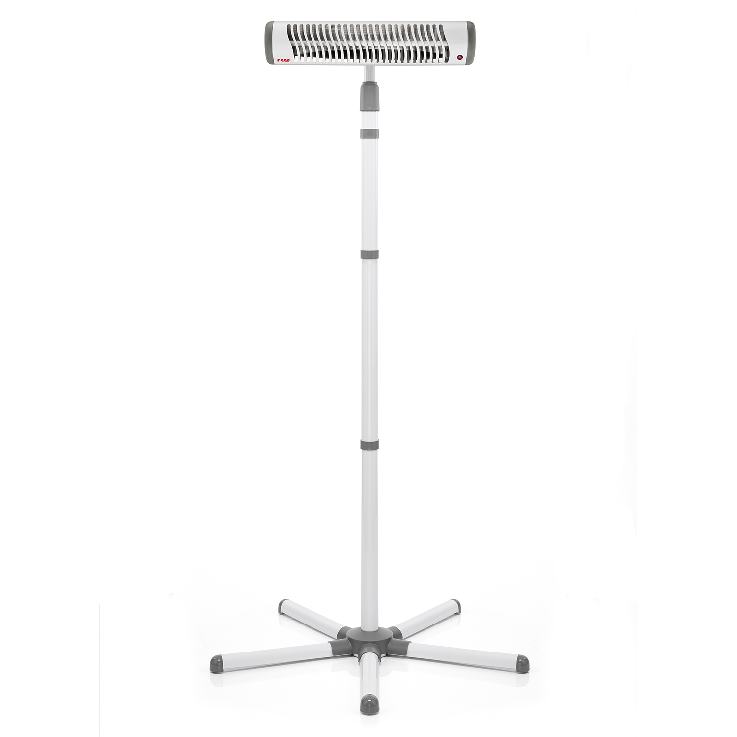 Der Wickeltisch-Wärmestrahler vor weißem Hintergrund.