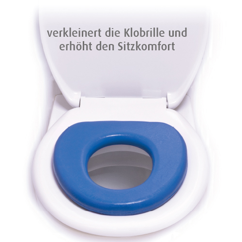 Reer WC-Sitz Soft blau zum verkleinern der Klobrille 