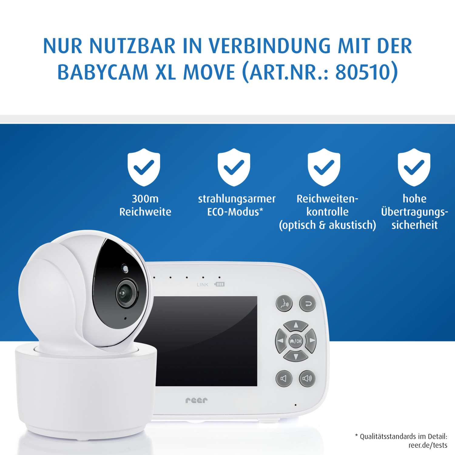 Nur nutzbar mit der Babycam XL Move