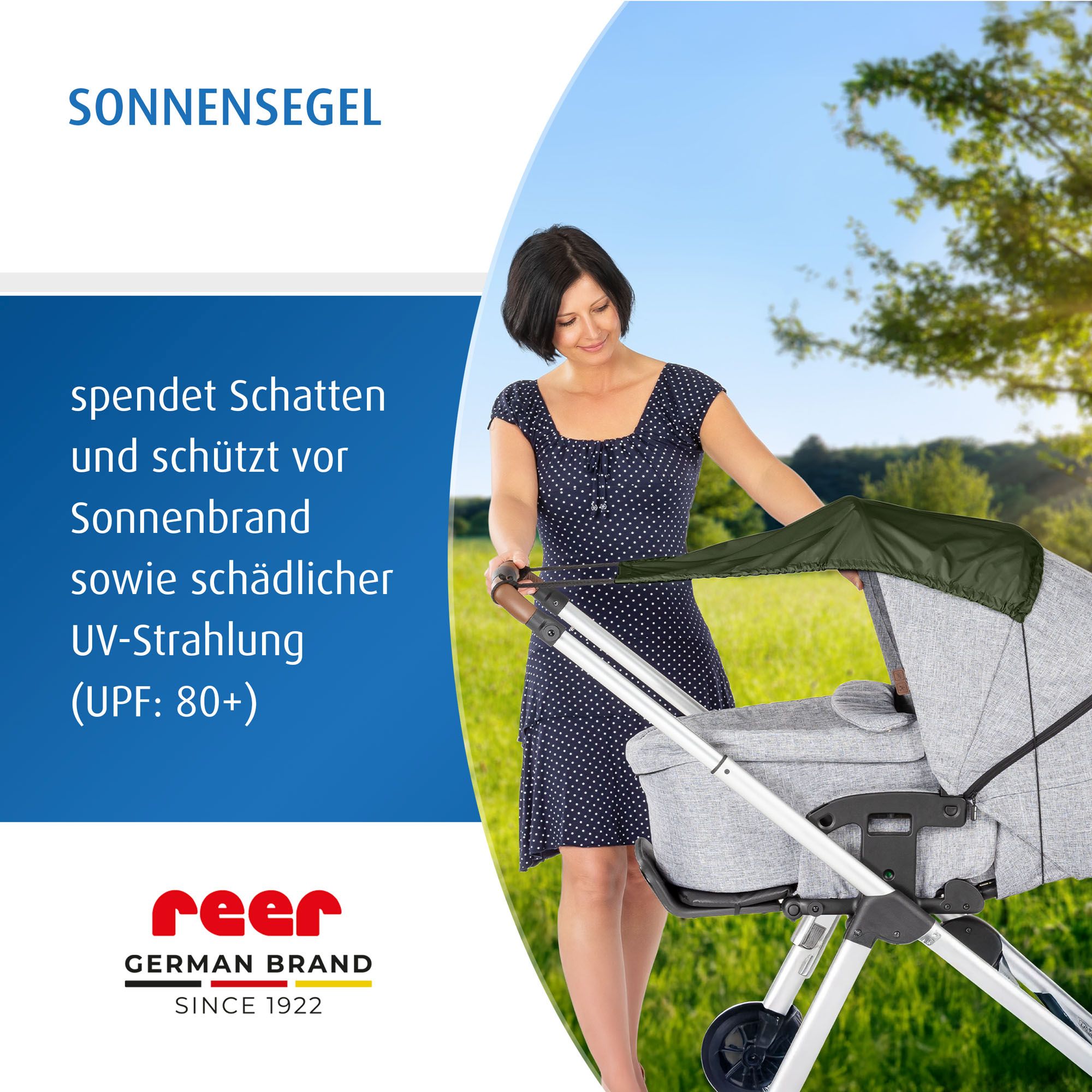 ShineSafe Sonnensegel, waldgrün