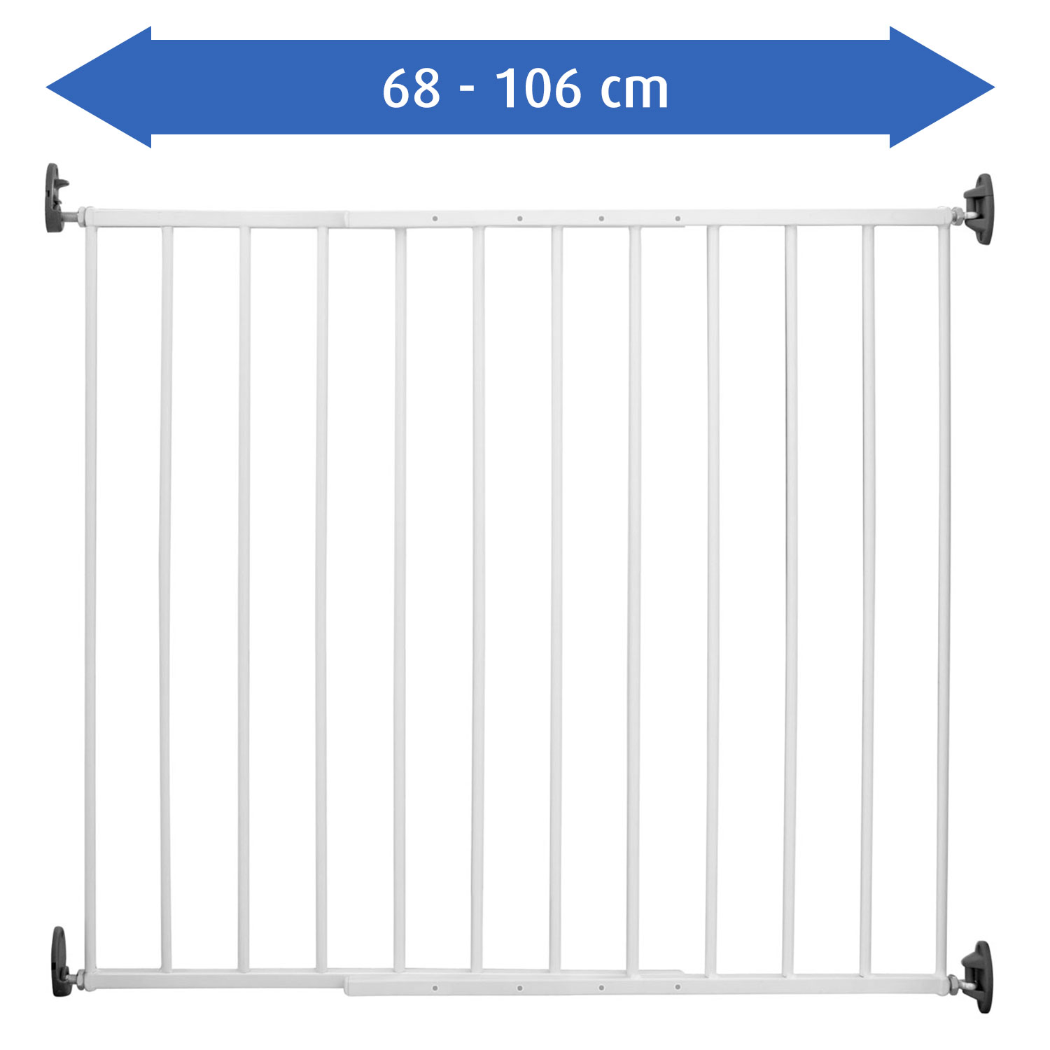 Basic wall-mounted gate for gateway widths from 68 - 106 cm