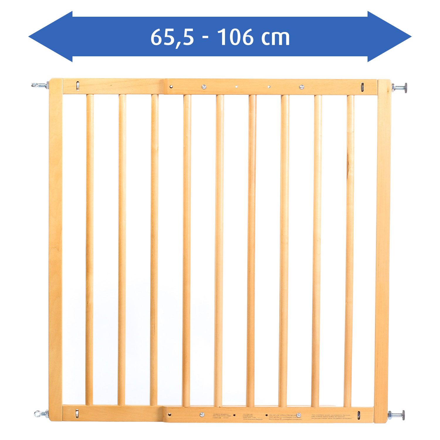 Basic Wall-mounted gate for gateway widths from 65.5 to 106 cm