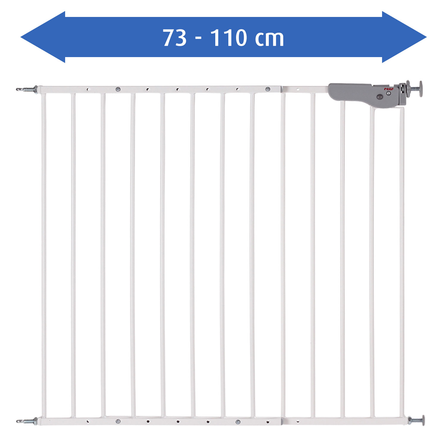 Advanced Wall-mounted gate, for gateway widths from 73 to 110 cm